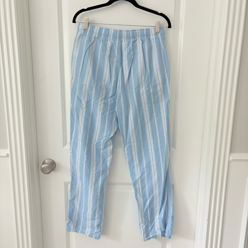 Old Navy Blue Striped Pajama Bottoms Medium - Picture 3 of 5